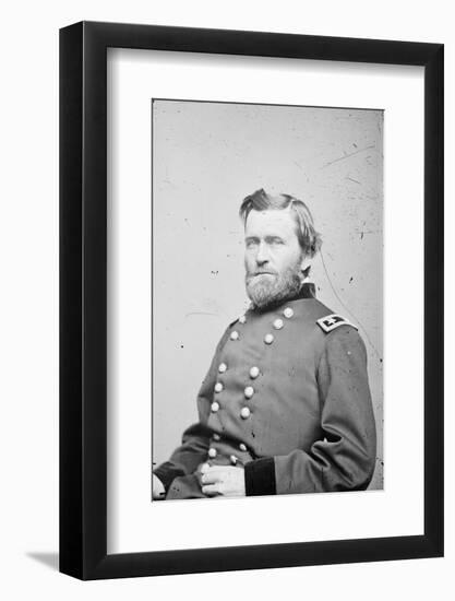 Maj. Gen. Ulysses S. Grant, officer of the Federal Army, 1862-4-American Photographer-Framed Photographic Print