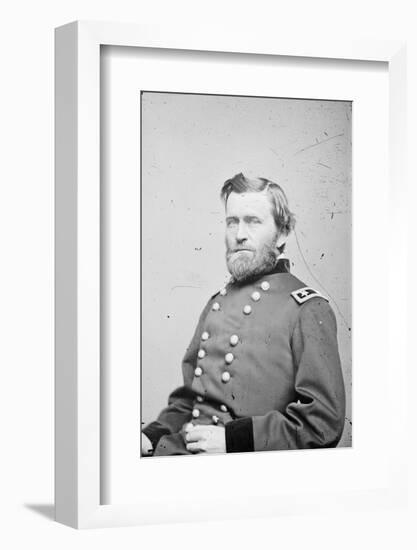 Maj. Gen. Ulysses S. Grant, officer of the Federal Army, 1862-4-American Photographer-Framed Photographic Print