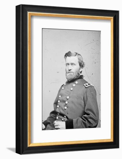 Maj. Gen. Ulysses S. Grant, officer of the Federal Army, 1862-4-American Photographer-Framed Photographic Print