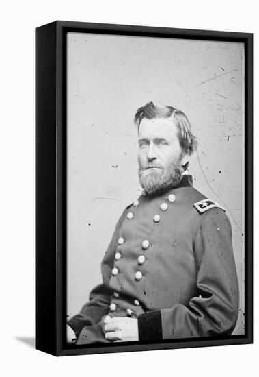 Maj. Gen. Ulysses S. Grant, officer of the Federal Army, 1862-4-American Photographer-Framed Premier Image Canvas