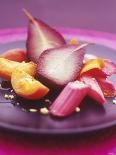 Poached Fruit (Pears, Rhubarb, Peaches)-Maja Smend-Framed Photographic Print