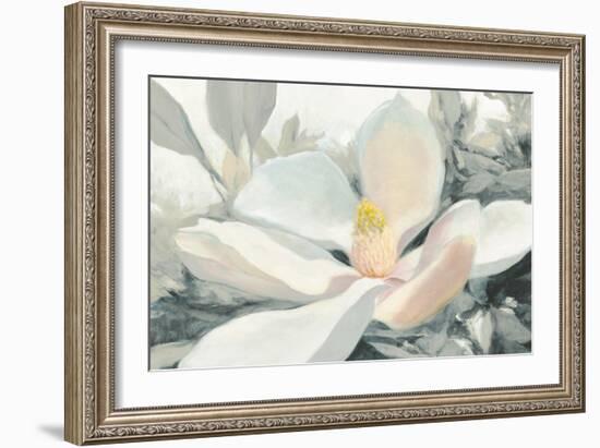 Majestic Magnolia Green Gray Crop-Julia Purinton-Framed Art Print