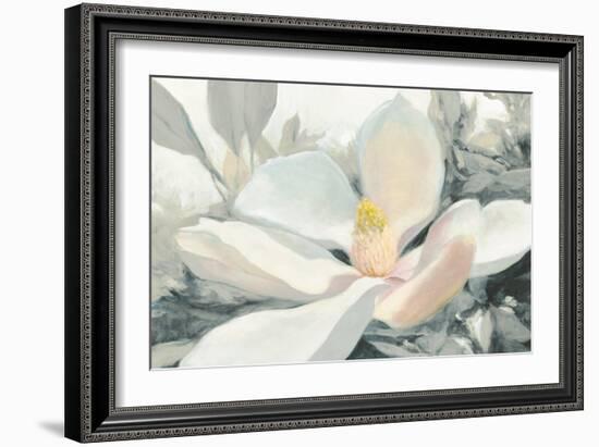 Majestic Magnolia Green Gray Crop-Julia Purinton-Framed Art Print