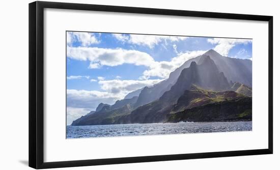 Majestic Na Pali Coastline of Kauai-Andrew Shoemaker-Framed Photographic Print