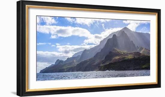 Majestic Na Pali Coastline of Kauai-Andrew Shoemaker-Framed Photographic Print