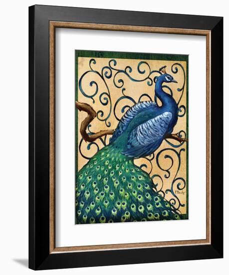 Majestic Peacock I-Paul Brent-Framed Art Print