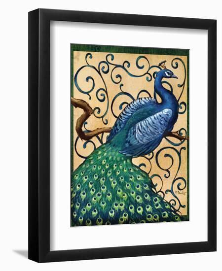 Majestic Peacock I-Paul Brent-Framed Art Print