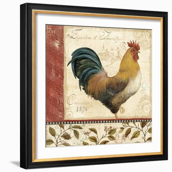 Majestic Rooster I-Daphné B.-Framed Giclee Print