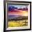 Majestic Sunset in the Mountains Landscape.Carpathian, Ukraine.-Leonid Tit-Framed Photographic Print