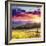 Majestic Sunset in the Mountains Landscape.Carpathian, Ukraine.-Leonid Tit-Framed Photographic Print