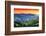 Majestic Sunset in the Mountains Landscape. Dramatic Sky. Carpathian, Ukraine, Europe. Beauty World-Creative Travel Projects-Framed Photographic Print