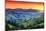 Majestic Sunset in the Mountains Landscape. Dramatic Sky. Carpathian, Ukraine, Europe. Beauty World-Creative Travel Projects-Mounted Photographic Print