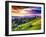 Majestic Sunset in the Mountains Landscape. Overcast Sky before Storm. Carpathian, Ukraine, Europe.-Leonid Tit-Framed Photographic Print