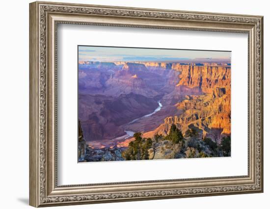 Majestic Vista of the Grand Canyon at Dusk-diro-Framed Photographic Print