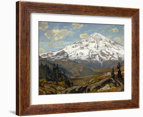 Majestic Winter Landscape-William Wendt-Framed Art Print