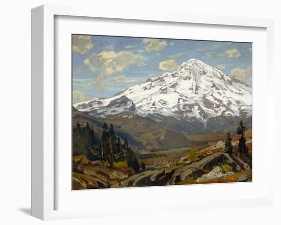 Majestic Winter Landscape-William Wendt-Framed Art Print