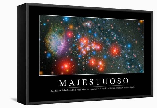 Majestuosidad. Cita Inspiradora Y Póster Motivacional-null-Framed Premier Image Canvas