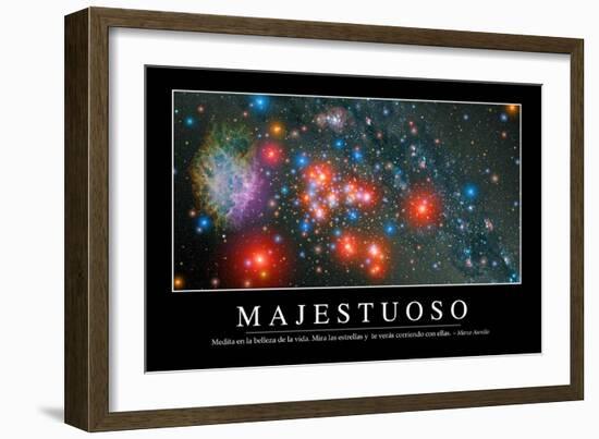 Majestuosidad. Cita Inspiradora Y Póster Motivacional-null-Framed Photographic Print