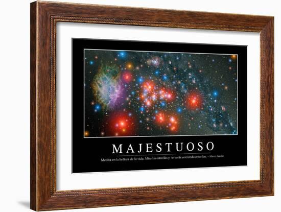 Majestuosidad. Cita Inspiradora Y Póster Motivacional-null-Framed Photographic Print