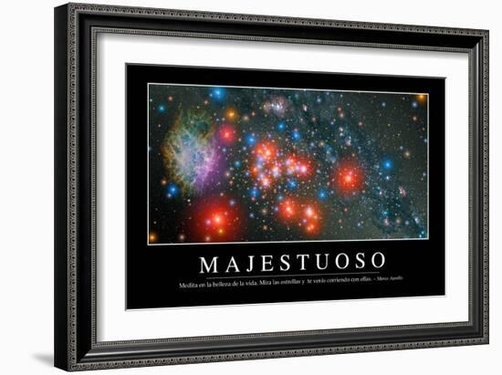 Majestuosidad. Cita Inspiradora Y Póster Motivacional-null-Framed Photographic Print