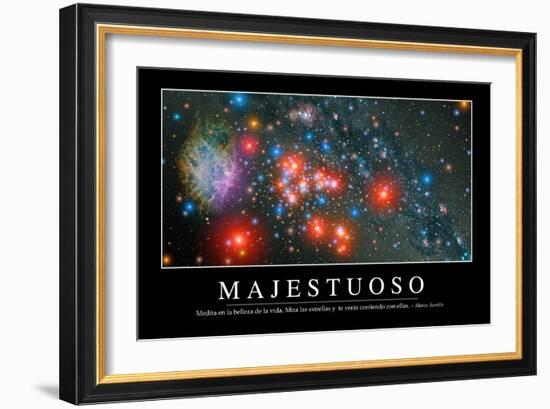 Majestuosidad. Cita Inspiradora Y Póster Motivacional-null-Framed Photographic Print