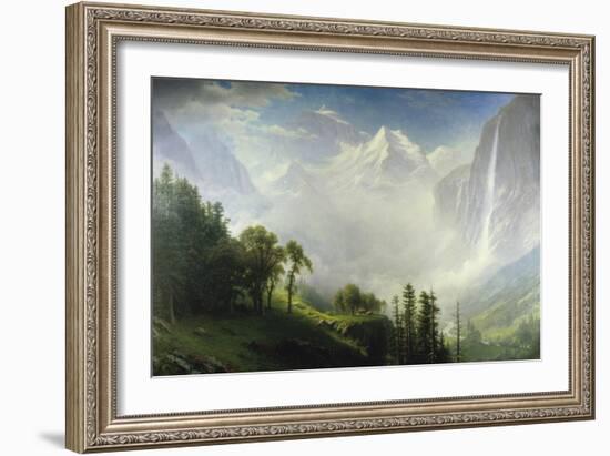 Majesty of the Mountains-Albert Bierstadt-Framed Giclee Print