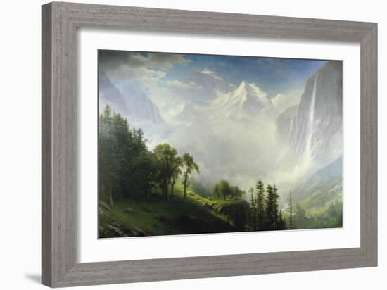 Majesty of the Mountains-Albert Bierstadt-Framed Giclee Print