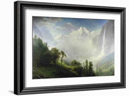 Majesty of the Mountains-Albert Bierstadt-Framed Giclee Print