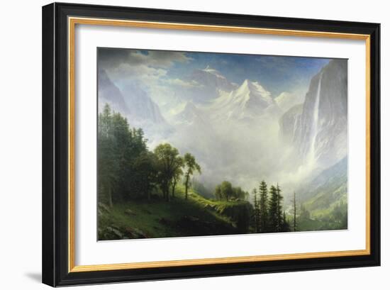 Majesty of the Mountains-Albert Bierstadt-Framed Giclee Print