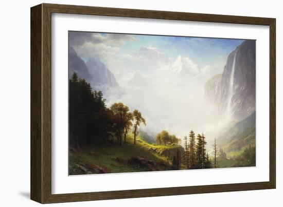 Majesty of the Mountains-Albert Bierstadt-Framed Giclee Print