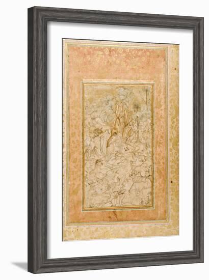 Majnun in the Wilderness, C.1595-null-Framed Giclee Print