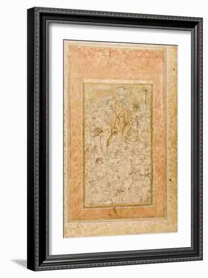 Majnun in the Wilderness, C.1595-null-Framed Giclee Print