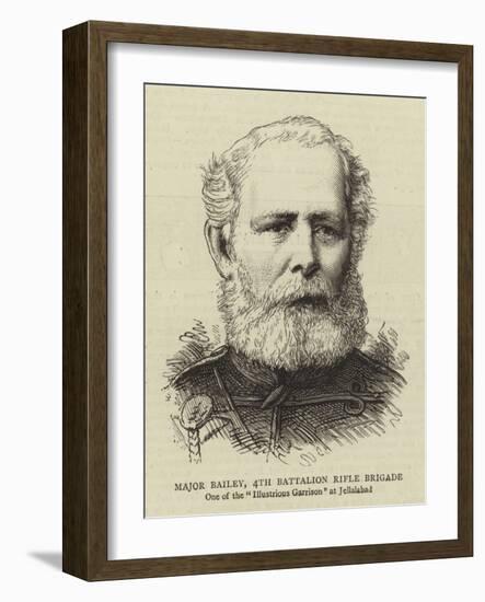 Major Bailey, 4th Battalion Rifle Brigade-null-Framed Giclee Print