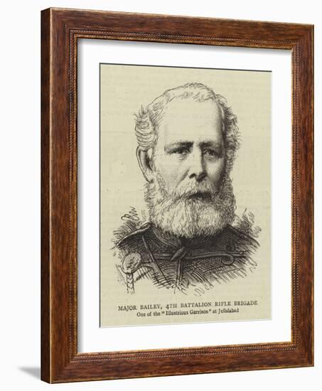 Major Bailey, 4th Battalion Rifle Brigade-null-Framed Giclee Print