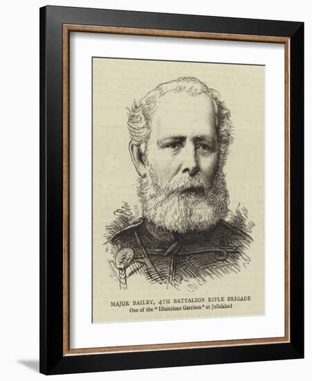 Major Bailey, 4th Battalion Rifle Brigade-null-Framed Giclee Print