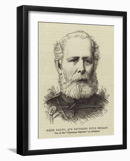 Major Bailey, 4th Battalion Rifle Brigade-null-Framed Giclee Print