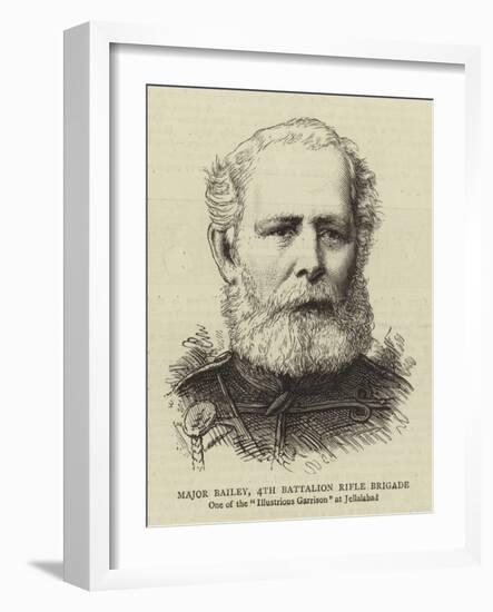 Major Bailey, 4th Battalion Rifle Brigade-null-Framed Giclee Print