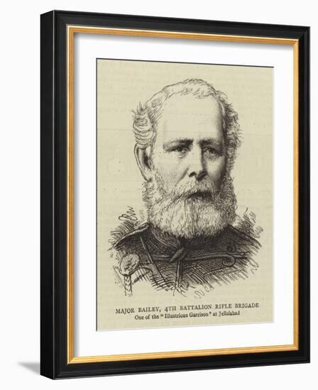 Major Bailey, 4th Battalion Rifle Brigade-null-Framed Giclee Print