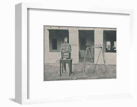 'Major Battersby using the Localizing Apparatus', c1890, (1910)-Unknown-Framed Photographic Print