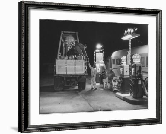 Major Dave Simons, Operation Man High Balloon Flight-Yale Joel-Framed Photographic Print