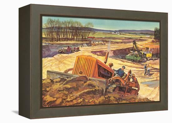 Major Excavation-null-Framed Stretched Canvas