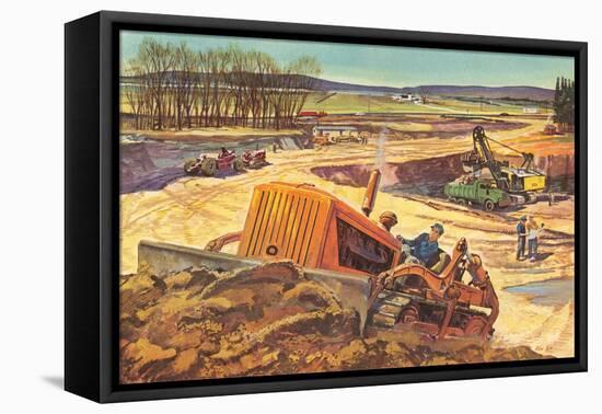 Major Excavation-null-Framed Stretched Canvas