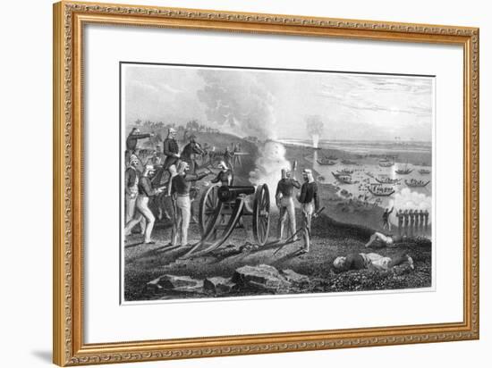 Major Eyre Driving the Oude Rebels from Allahabad, 1857-null-Framed Giclee Print