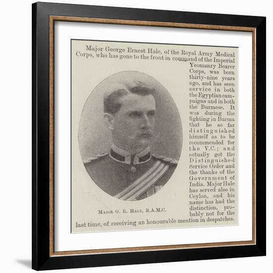 Major G E Hale, Ramc-null-Framed Giclee Print