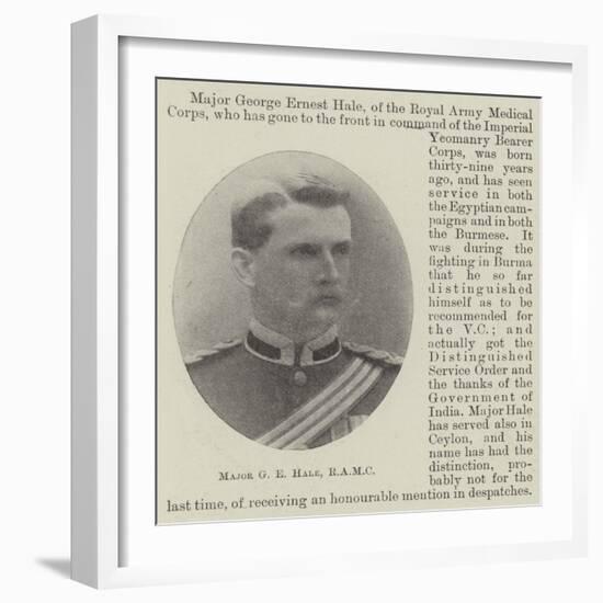 Major G E Hale, Ramc-null-Framed Giclee Print