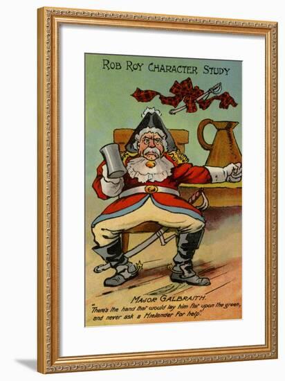 Major Galbraith, from Rob Roy-null-Framed Giclee Print