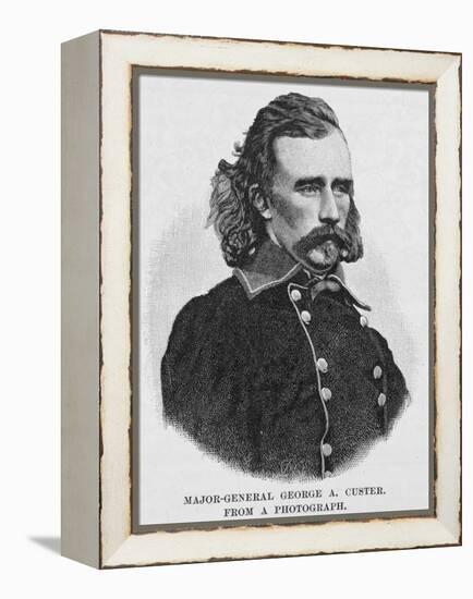 Major General George Armstrong Custer, Engraved from a Photograph, Illustration from 'Battles and…-Alexander Gardner-Framed Premier Image Canvas