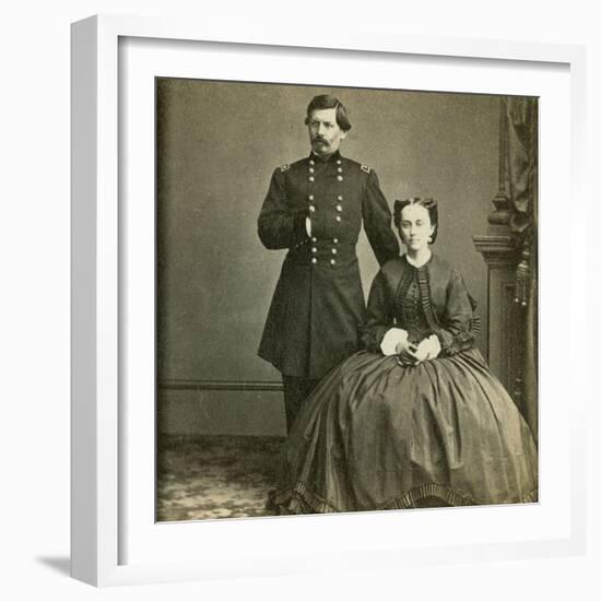 Major General George B. Mcclellan and His Wife-E. & H.T. Anthony-Framed Photographic Print