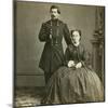 Major General George B. Mcclellan and His Wife-E. & H.T. Anthony-Mounted Photographic Print