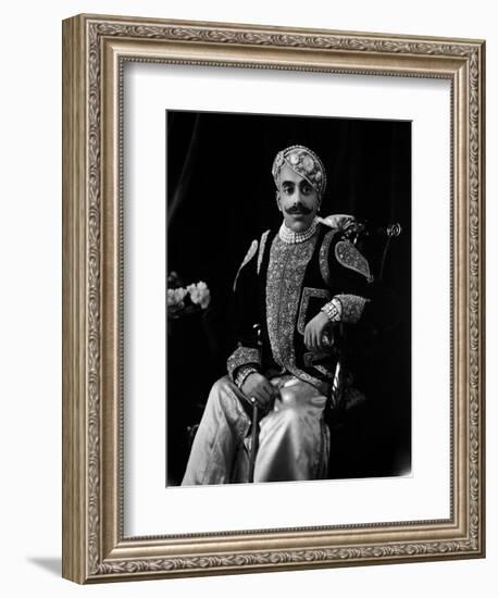 Major-General H.H. Maharajadhiraja Maharana Shri Sir Bhopal Singh Bahadur-James Lafayette-Framed Giclee Print